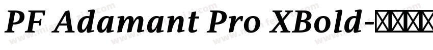 PF Adamant Pro XBold字体转换
